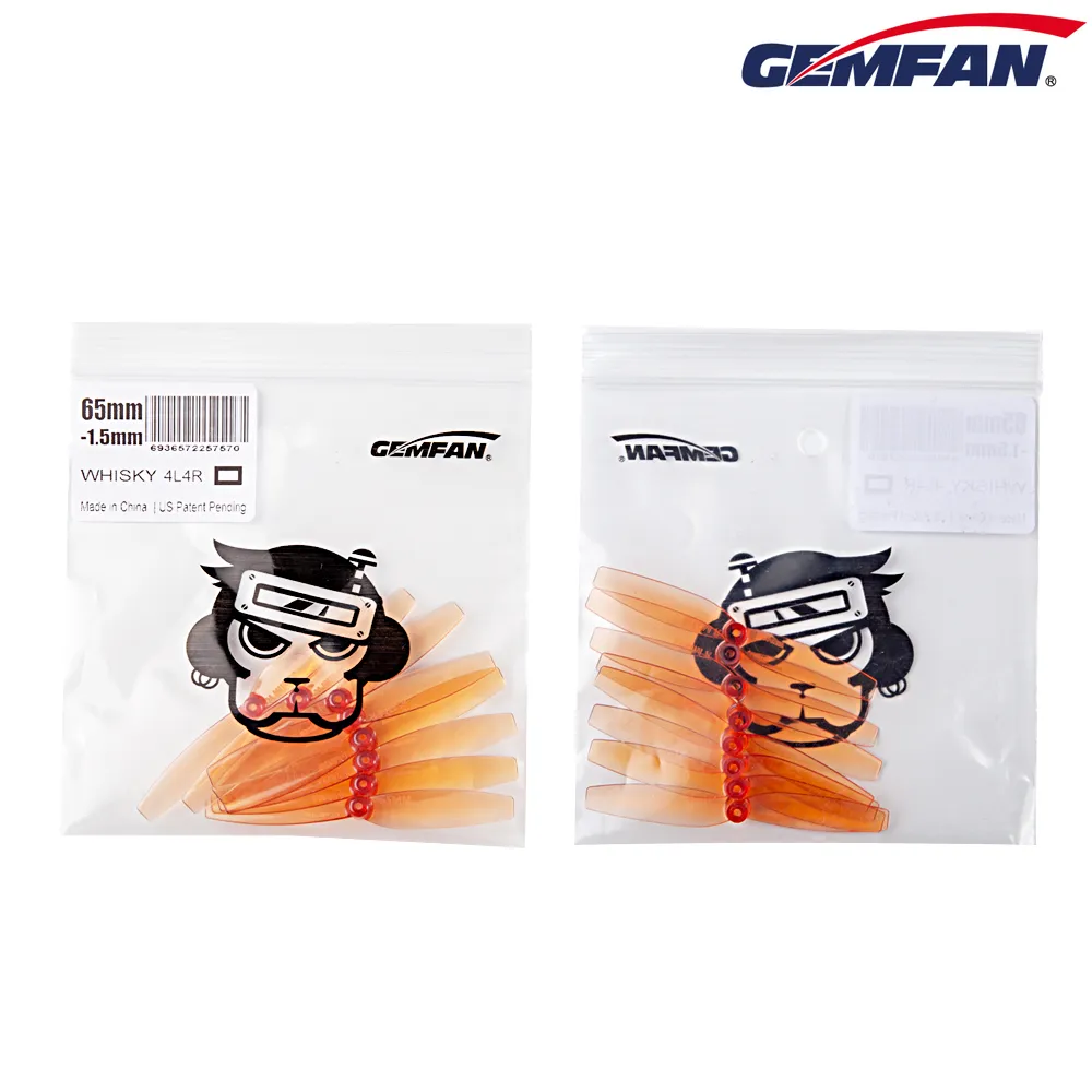 10779 3 propellers gemfan 65mm 2 pc shaft 1 5mm whisky 4ccw 4cw