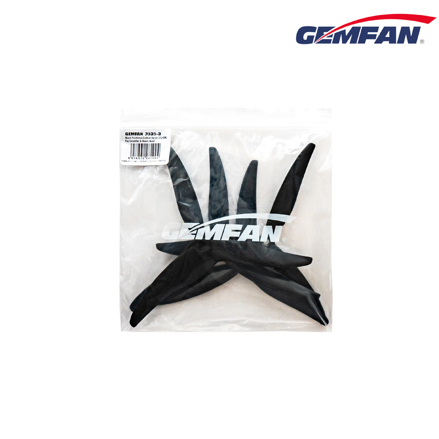 10860 3 propellers gemfan 7035 3 reinforced carbon nylon black 2ccw 2cw