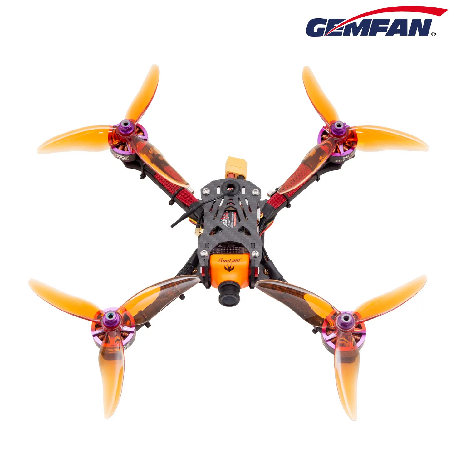 11220 3 propellers gemfan hurricane 51499 3 pc durable popo clear red 2ccw 2cw
