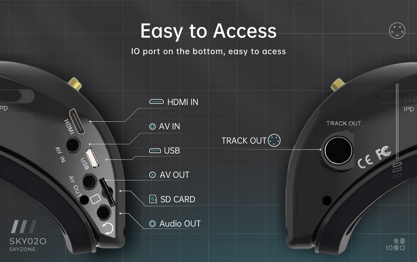 12318 4 goggles skyzone sky02o white