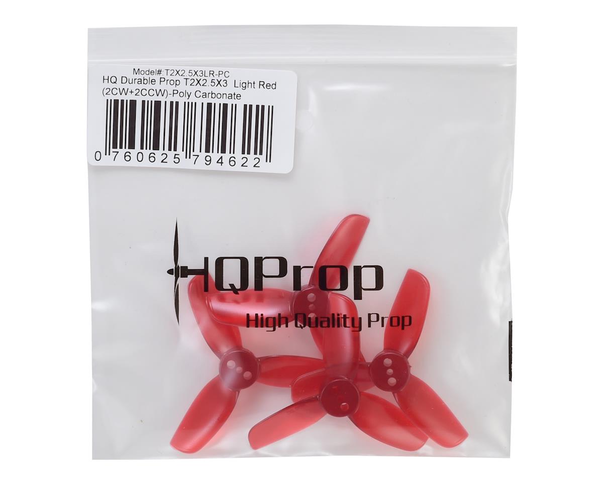 16734 1 propeller hqprop durable t2x2 5x3 3 blade 2inch light red 2ccw 2cw