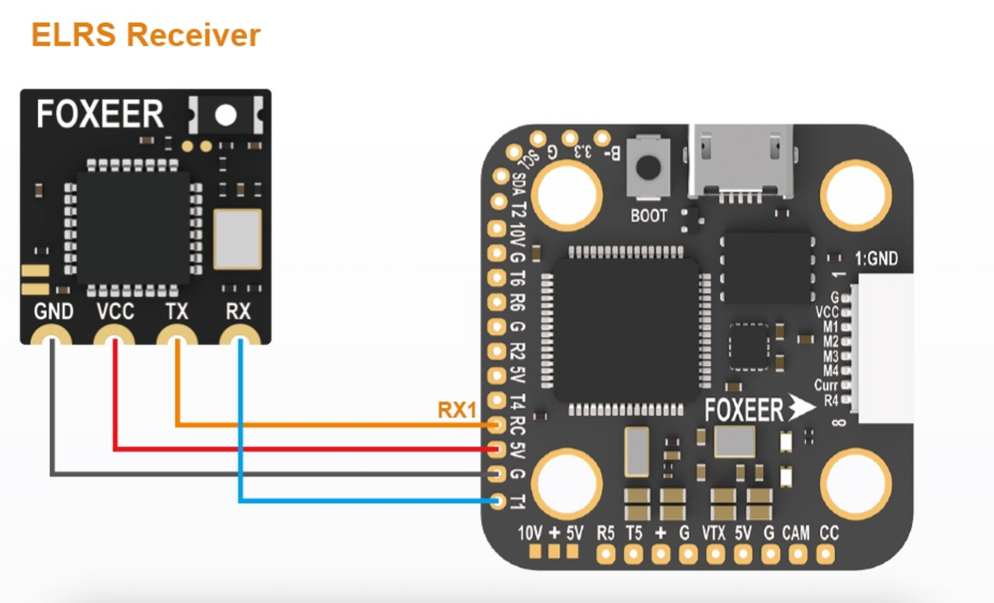 Receiver Foxeer ELRS 2.4G lite
