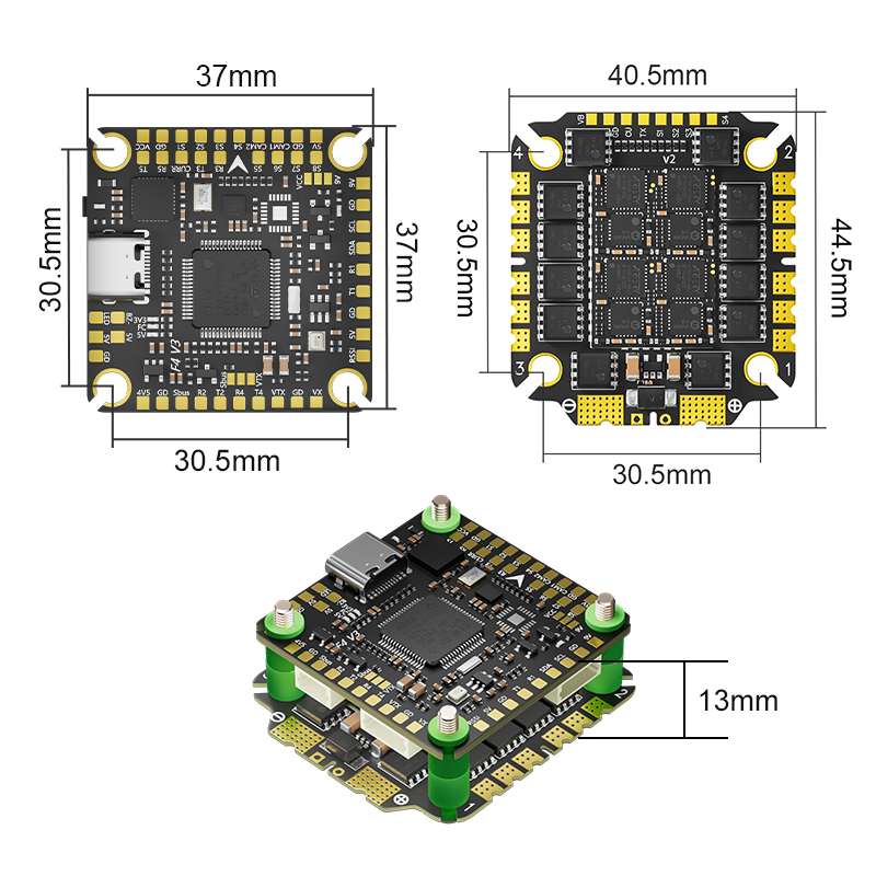 Stack Pilotix F405 V3 ICM42688 AM32 75A