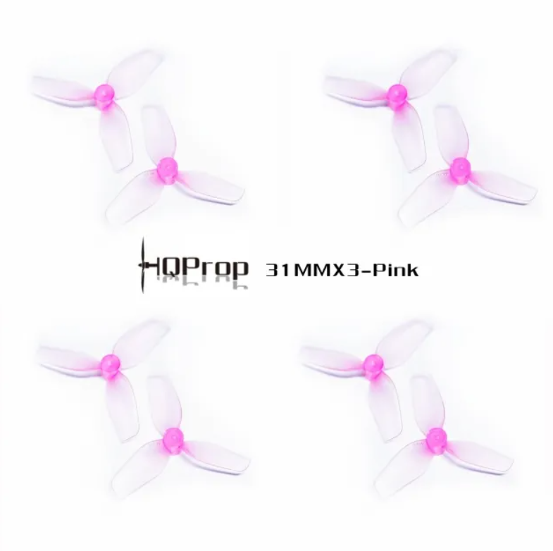 Propeller HQProp Ultralight Whoop 3-Blade 1.2X1.1X3 Pink (2CCW+2CW)