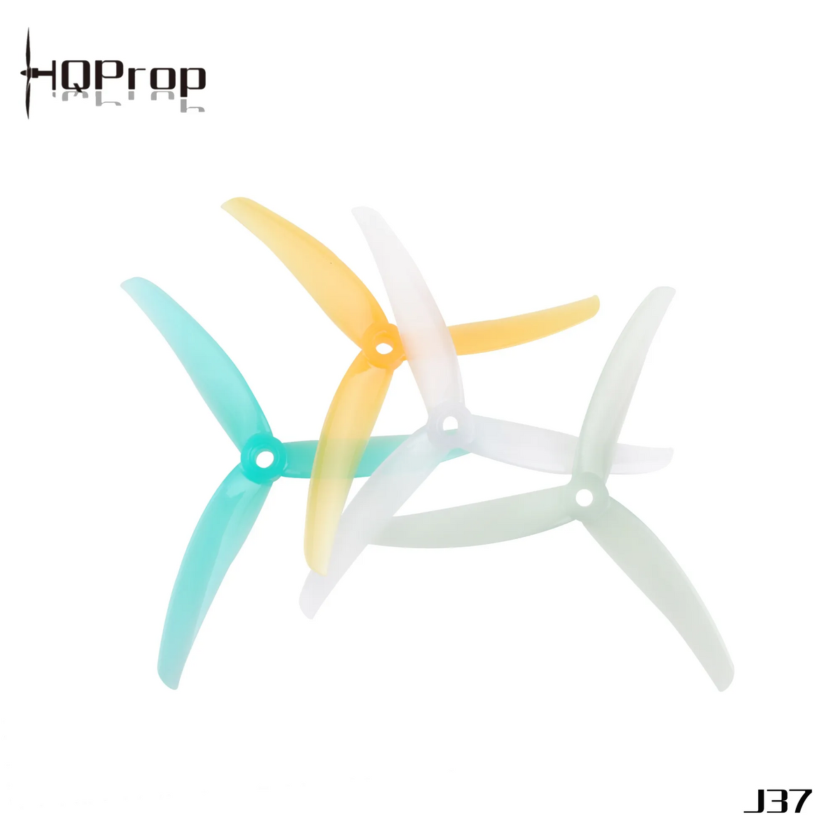 Propellers HQProp Juicy J37 3-Blade 4.9" White (2CCW+2CW)