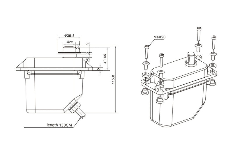 Servo Happymodel Super 200 Plus High Torque 200kg Metal Servo 12V-24V