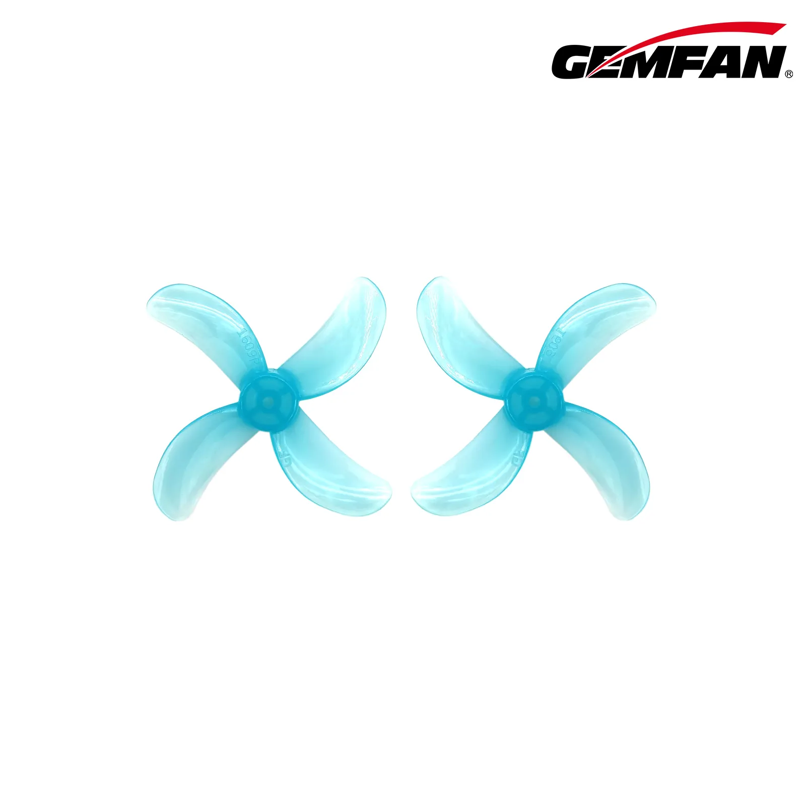 10593 2 propellers gemfan 1609 4 40mm pc durable 1 5mm clear blue 4ccw 4cw