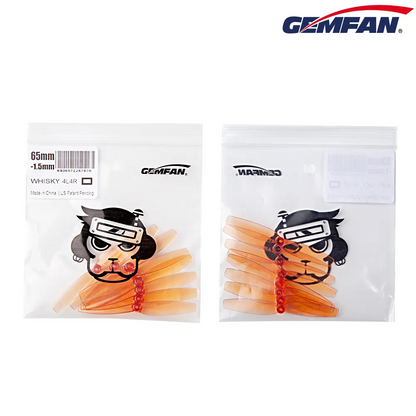 10779 3 propellers gemfan 65mm 2 pc shaft 1 5mm whisky 4ccw 4cw