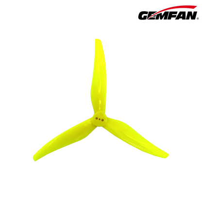 11019 6 propellers gemfan super light 5125 3 pc durable t mount 1 5mm yellow 2ccw 2cw