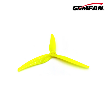 11019 7 propellers gemfan super light 5125 3 pc durable t mount 1 5mm yellow 2ccw 2cw