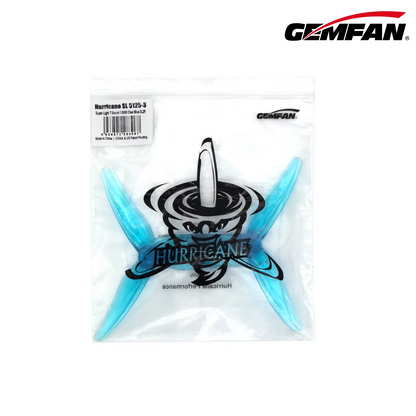 11028 9 propellers gemfan super light 5125 3 pc durable t mount 1 5mm clear blue 2ccw 2cw