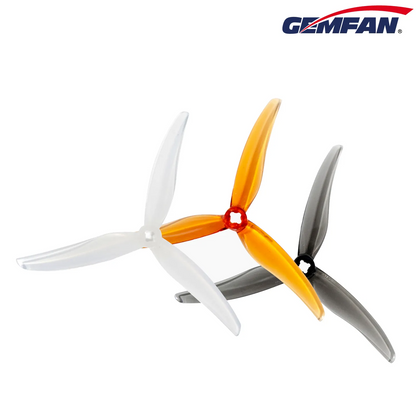 11040 3 propellers gemfan super light 5130 3 pc durable 2mm m5 adapter clear gray 2ccw 2cw