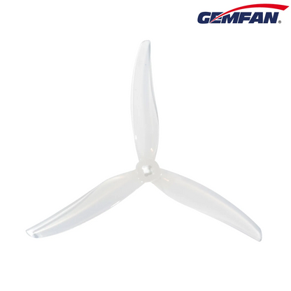 11043 2 propellers gemfan super light 5130 3 pc durable 2mm m5 adapter milk white 2ccw 2cw
