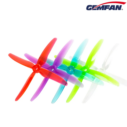 11130 4 propellers gemfan hurricane 51455 4 x props pc durable 4 blade popo clear 2ccw 2cw