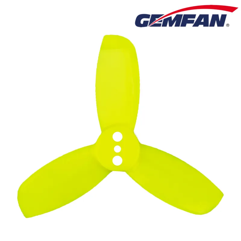 11376 1 propellers gemfan hulkie 1940 3 pc durable t mount lemon yellow 4ccw 4cw