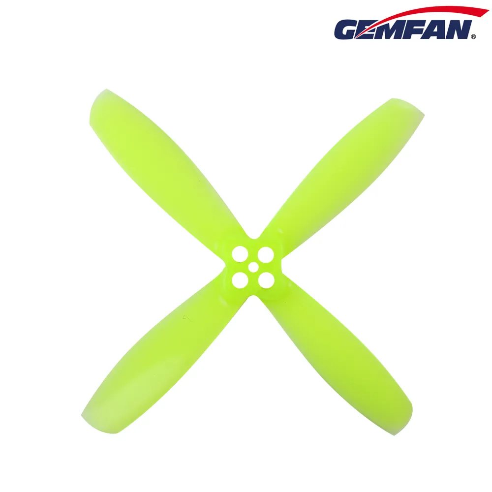 11514 2 propellers gemfan 2535 rotorx 2 to 4 blade t mount yellow