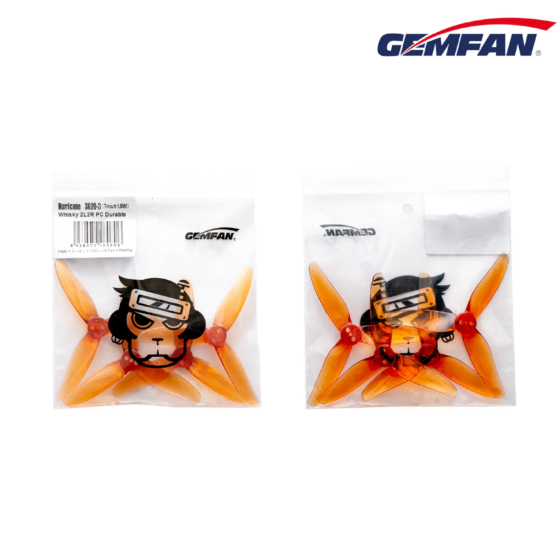 11571 3 propellers gemfan hurricane 3020 3 pc durable 1 5mm whisky 2ccw 2cw