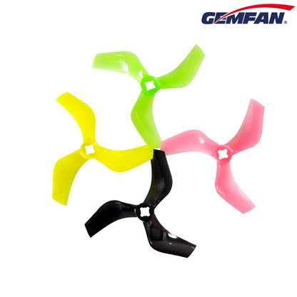 11844 3 propellers gemfan ducted d75 3 3inch pc 1 5mm m5 adapter yellow 2ccw 2cw