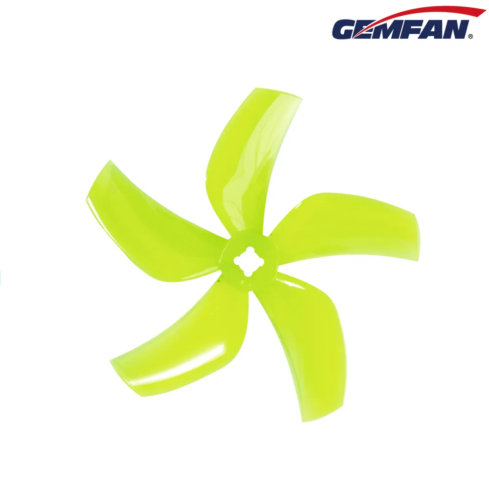 11862 2 propellers gemfan ducted d76 5 3inch pc 1 5mm m5 adapter yellow 2ccw 2cw