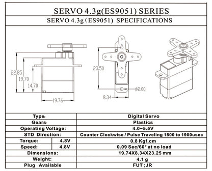 12588 6 servo emax es9051