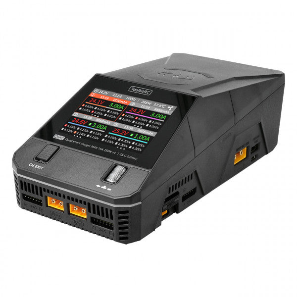 12789 charger toolkitrc q6ac 4x250w 1000w 15a 1 6s ac dc