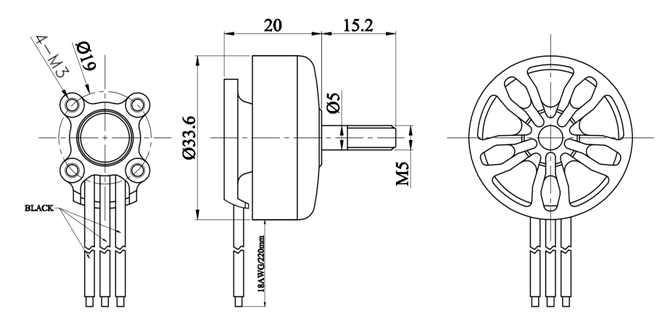 13584 8 motor partizan 2807 1300kv