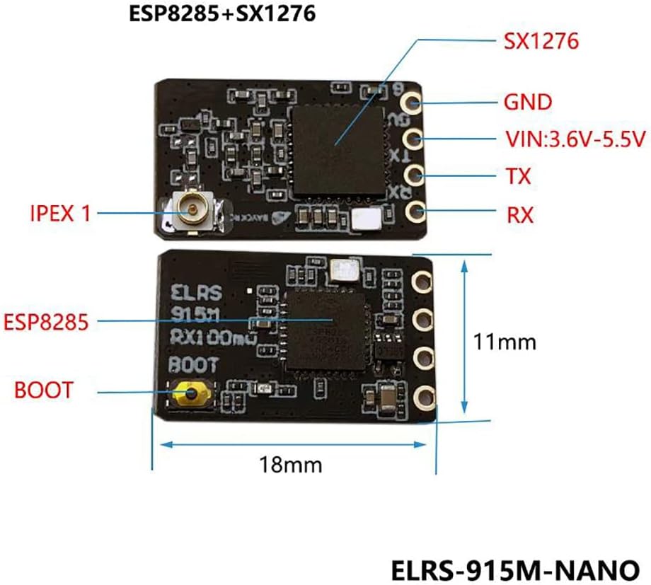 14031 3 receiver bayck elrs868 915 with antenna