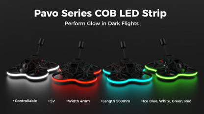 14142 7 cob led strip betafpv pavo series 750mm ice blue