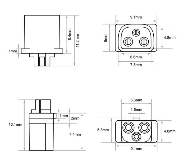 14184 2 connectors betafpv bt3 0 female 10pcs