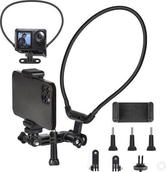 14280 neck holder mount startrc for insta360 x3 dji action and gopro cameras