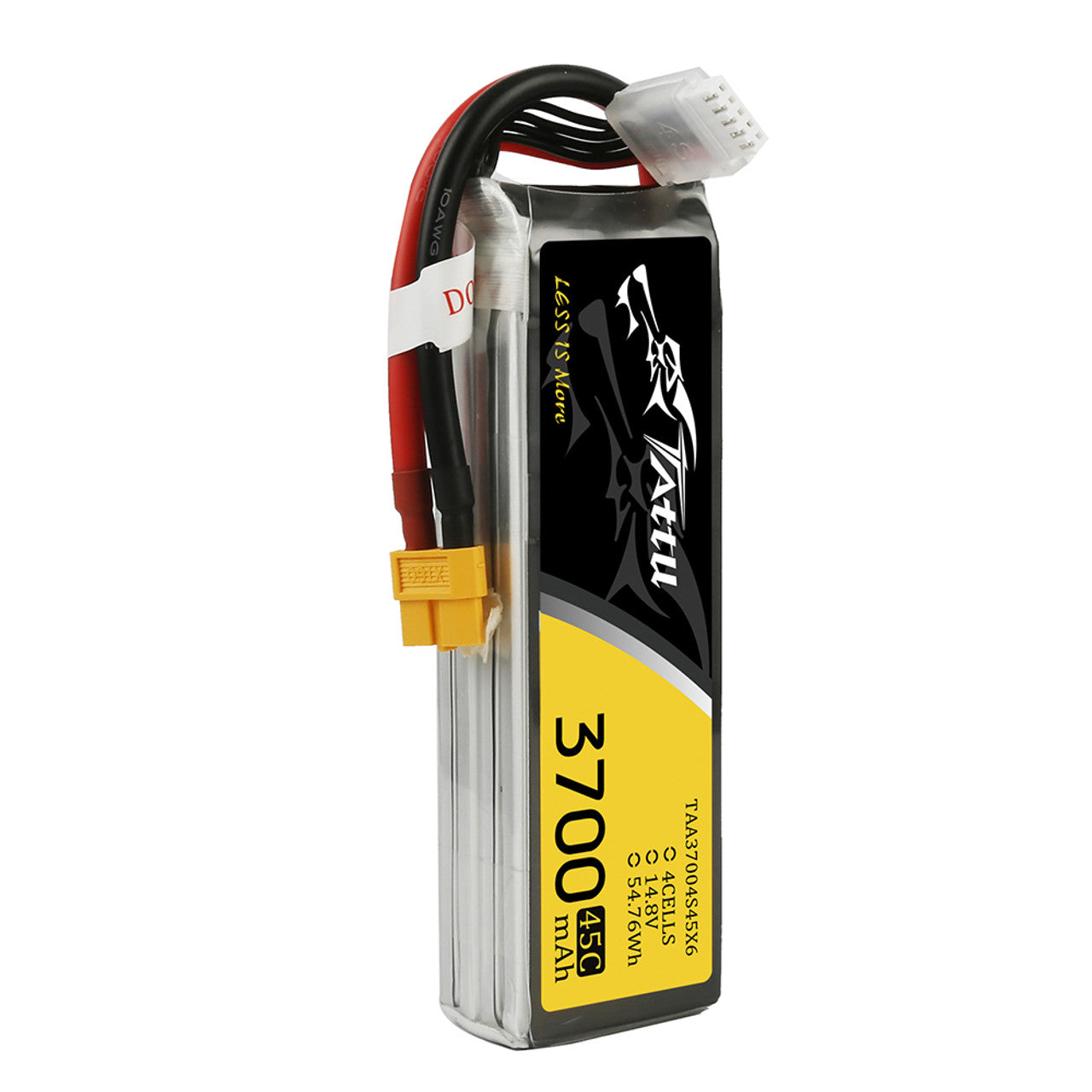 14307 2 battery tattu lipo 4s1p 14 8v 3700mah 45c xt60