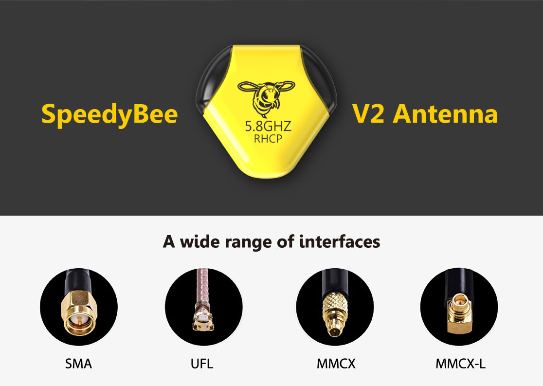 147 4 antenna speedybee v2 5 8 ghz 2pcs mmcx