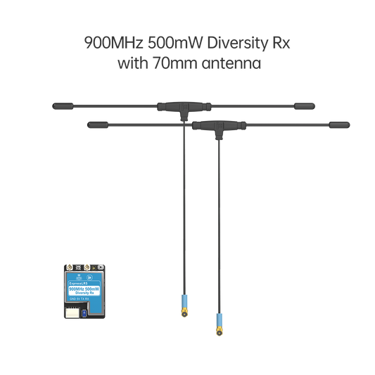 14922 receiver iflight true diversity elrs 868 915 rx 2x 70mm antenna