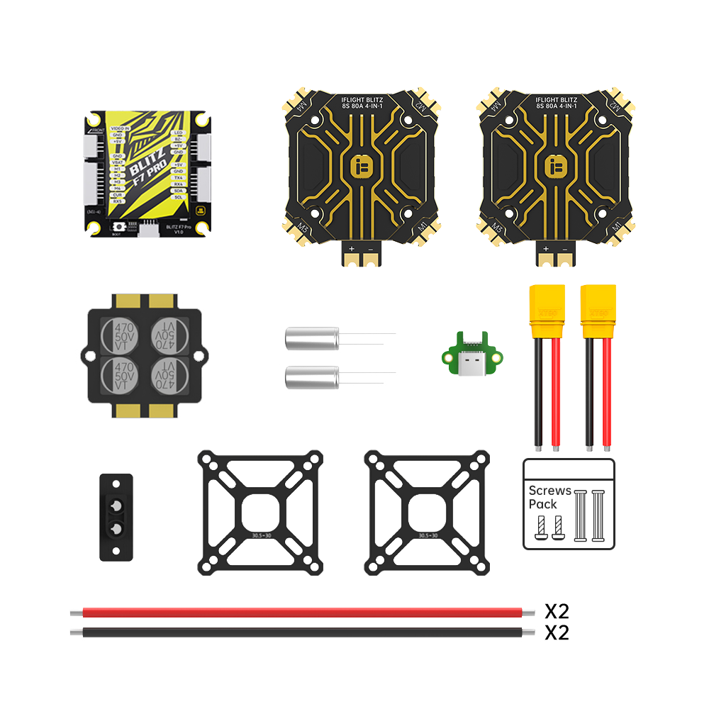 Stack iFlight BLITZ E80 4-IN-1 Pro*2+BLITZ F7 Pro V1.1 | BSS Webshop