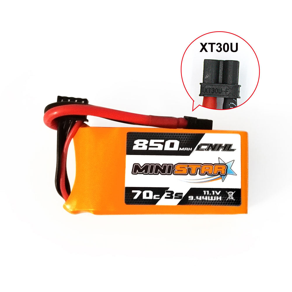 15867 battery cnhl ministar lipo 3s 11 1v 850mah 70c xt30u