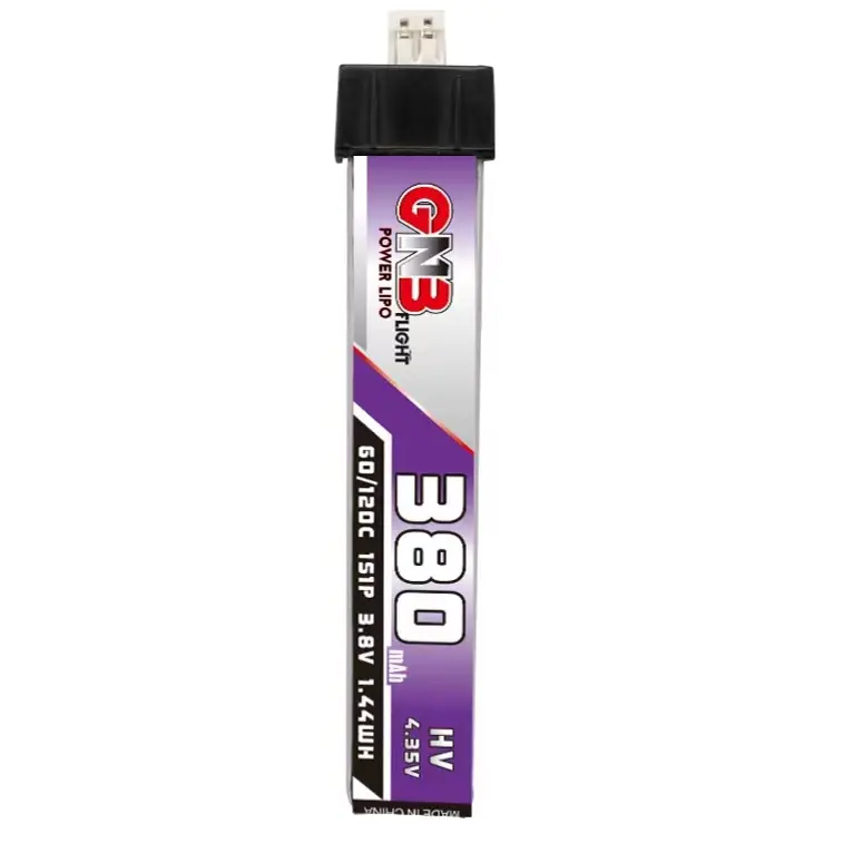 15927 battery gnb gaoneng lihv 1s 3 8v 380mah 60c ph2 0 plastic head