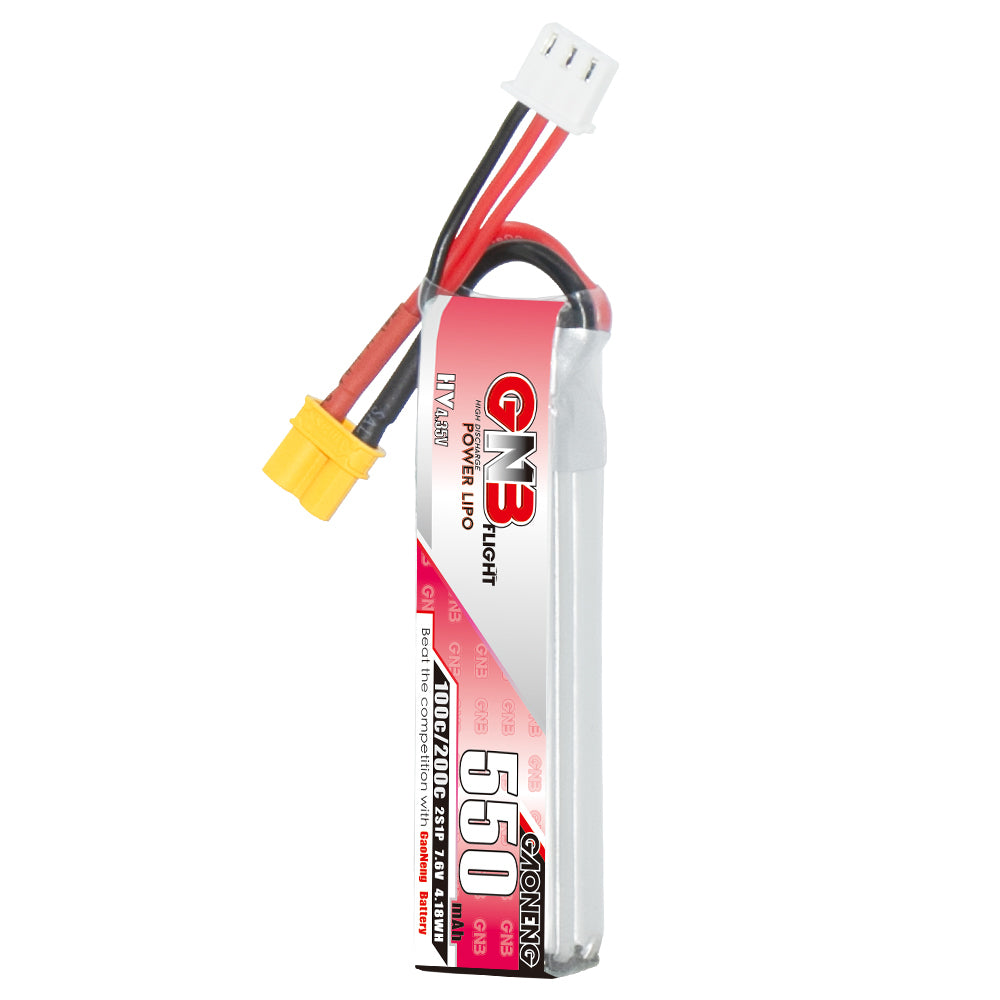 Gnb R64 Battery GNB GAONENG LiHV 2S 7.6V 550mAh 100C XT30 Long | BSS Webshop