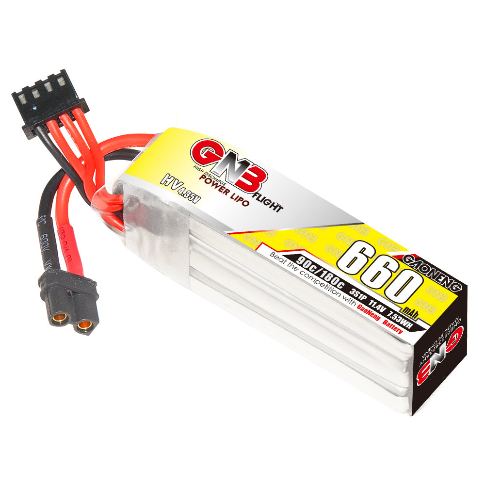 Battery GNB GAONENG LiHV 3S 11.4V 660mAh 90C XT30 | BSS Webshop