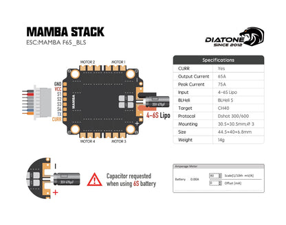 16263 3 stack diatone mamba f405 mk2 65 bls 42688