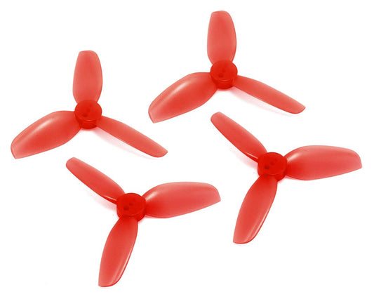 16734 propeller hqprop durable t2x2 5x3 3 blade 2inch light red 2ccw 2cw