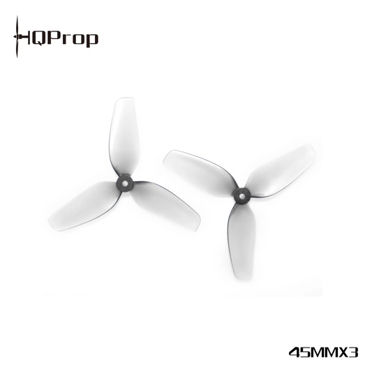 16749 propeller hqprop micro whoop 45mmx3 3 blade 1 8 grey 2ccw 2cw