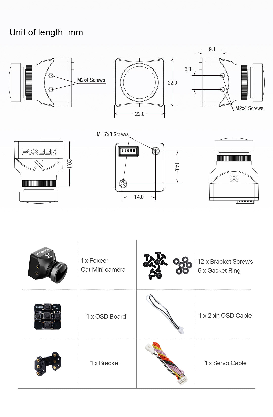17050 fpv camera foxeer mini night cat 3 1200tvl 0 00001lux ir sensitive night vision camera 850nm ir light
