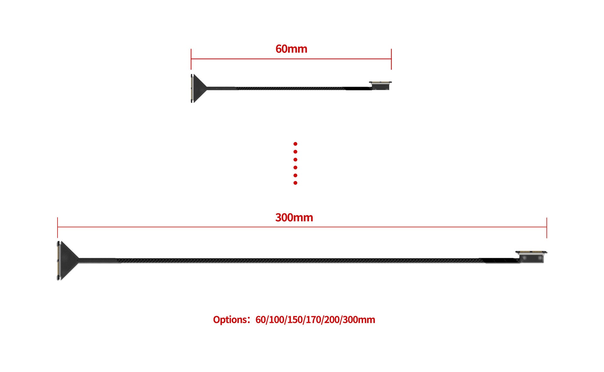171 4 coaxial cable runcam for dji o3 300mm