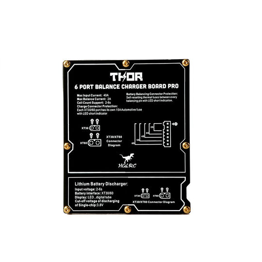 Charging extension board HGLRC Thor 6-port Lipo Battery Balance Pro