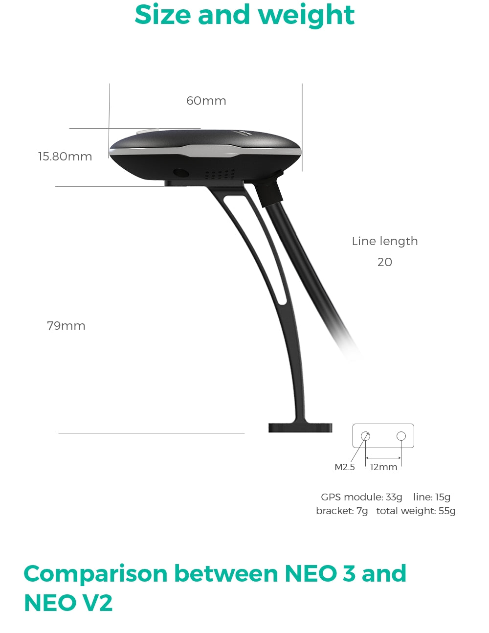 CUAV NEO 3 GPS Module with IST8310 Compass