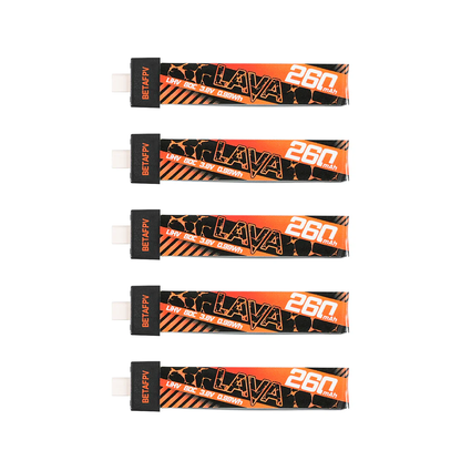Battery BETAFPV LAVA 1S 260mAh 80C Battery (5PCS)