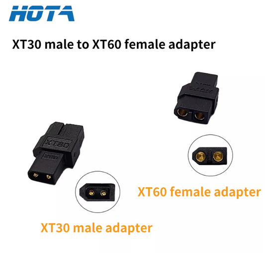 Connector HOTA XT30 Male to XT60 Female