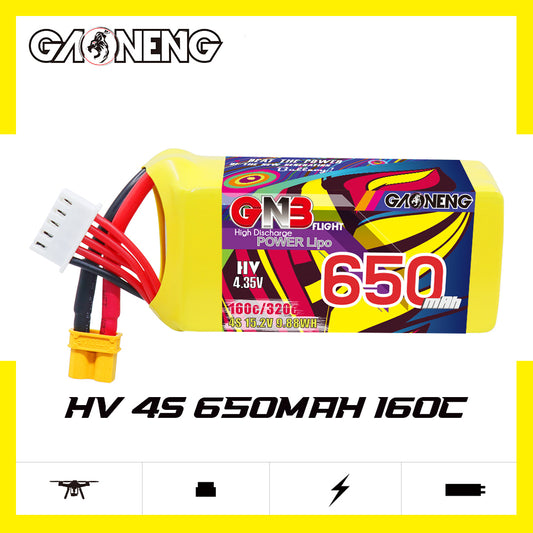 Battery GNB GAONENG 650mah 4S1P 15.2V HV 160C XH- JST 5P XT30