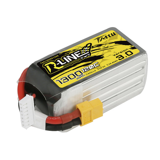 Battery Tattu R-Line 3.0 LiPo 6S 22.2V 1300mAh 120C XT60