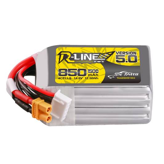 Battery Tattu R-Line 5.0 LiPo 4S 14.8V 850mAh 150C XT30U-F